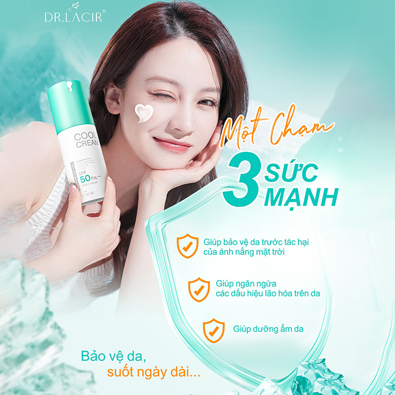 Công dụng kem chống nắng cool cream