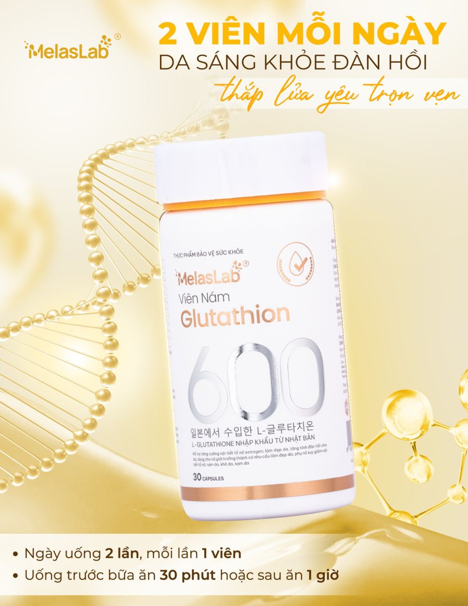 Hướng dẫn sử dụng Glutathione 600 Melaslab