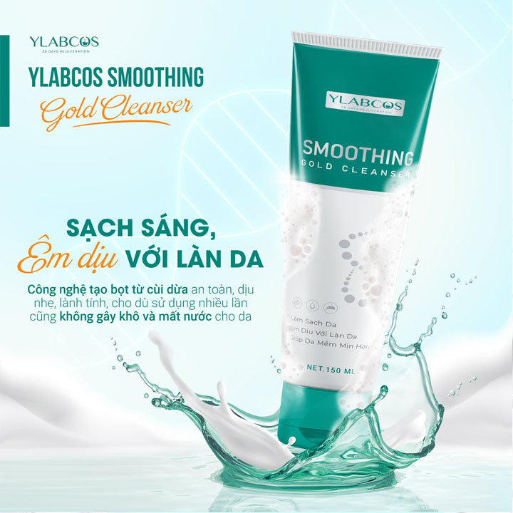 Smoothing Gold Cleanser Sữa Rửa Mặt Vàng Ylabcos
