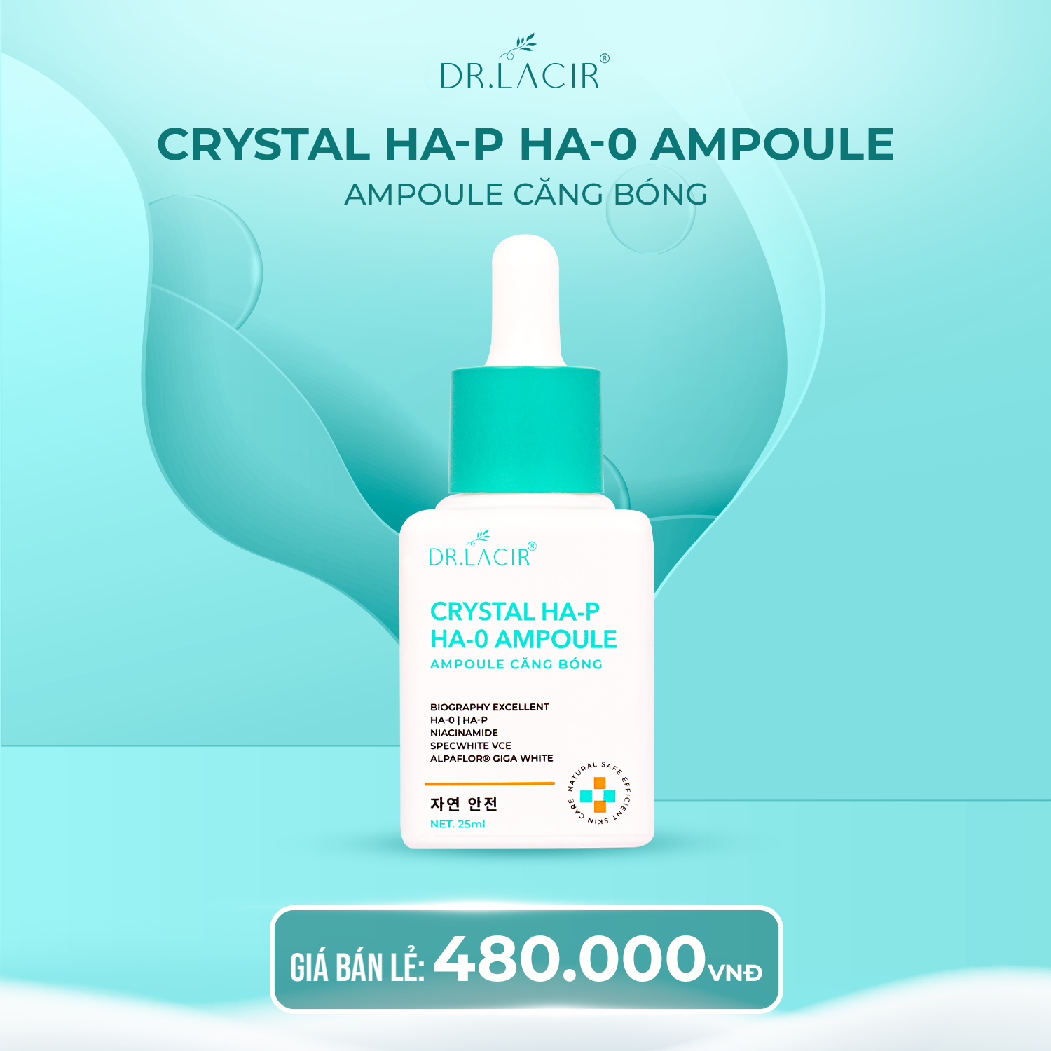 Crystal HA-P HA-0 Ampoule Căng Bóng Dr Lacir