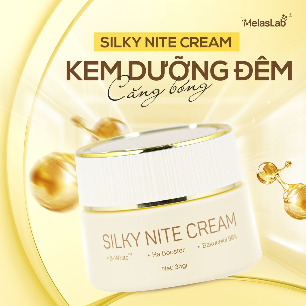 Kem Dưỡng Ban Đêm Silky Nite Cream Melaslab
