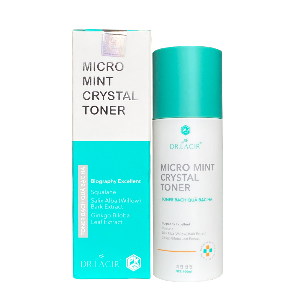 Micro Mint Crystal Toner Bạch Quả Bạc Hà Dr Lacir
