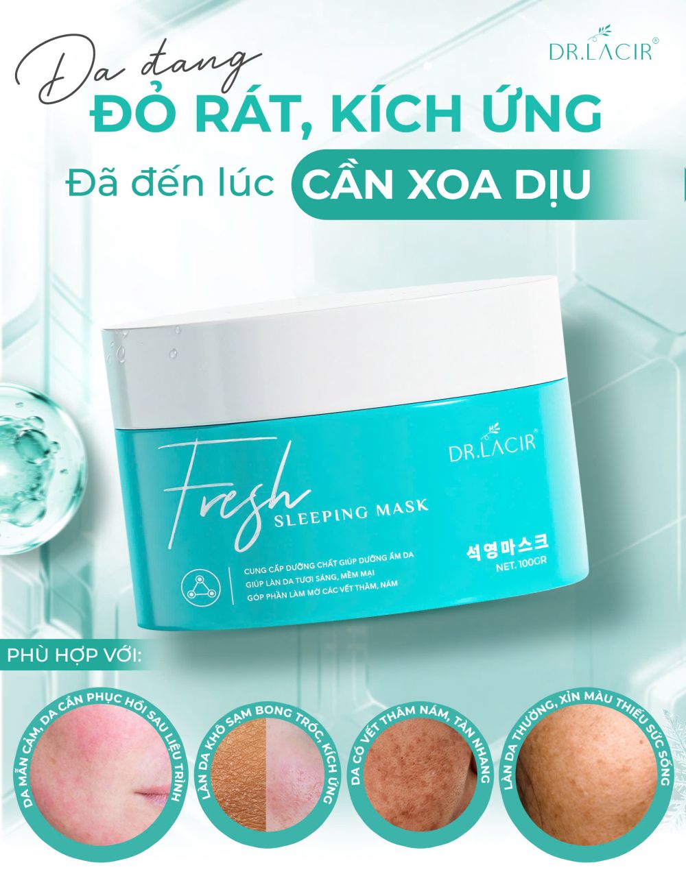 Mặt Nạ Phục Hồi Fresh Sleeping Mask Dr Lacir